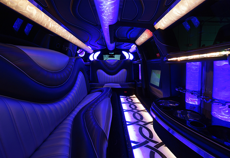 limo flat-screen tv's